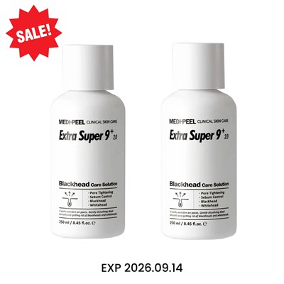 [MEDI-PEEL] 1+1 Extra Super 9 Plus 2.0 Black Head Off, 250ml+250ml (EXP 2026.09.14) medipeel-2RU